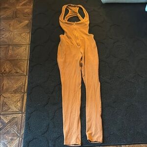 Orange Sleeveless Jumpsuit‎